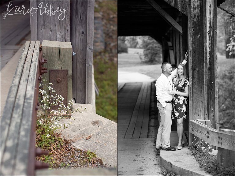 Covered Bridge Engagement Session by Irwin, PA Wedding Photographer