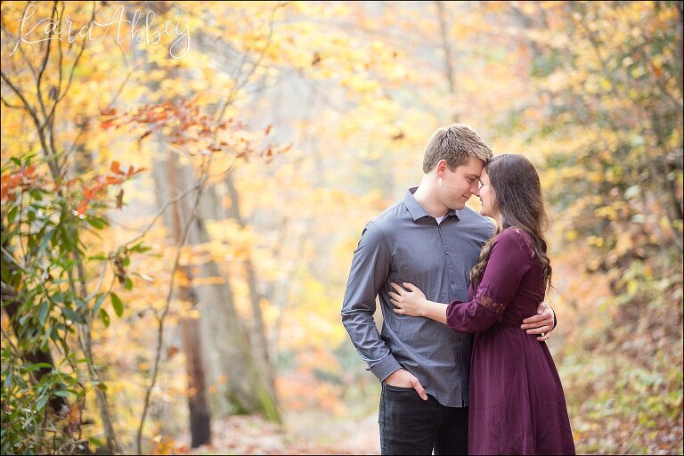 Ohiopyle State Park Engagement Photos in the Fall