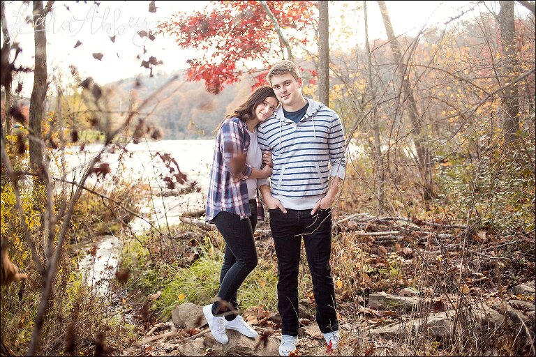 Ohiopyle State Park Engagement Photography in the Fall - Laurel Highlands