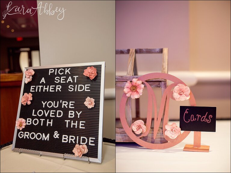 Intimate Pink Winter Wedding Details at The Fez in Aliquippa, PA
