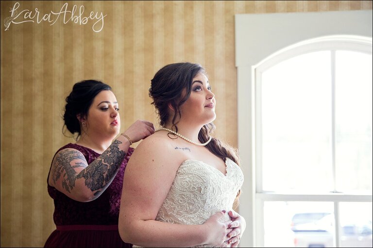 Intimate Pink Winter Wedding at The Fez in Aliquippa, PA