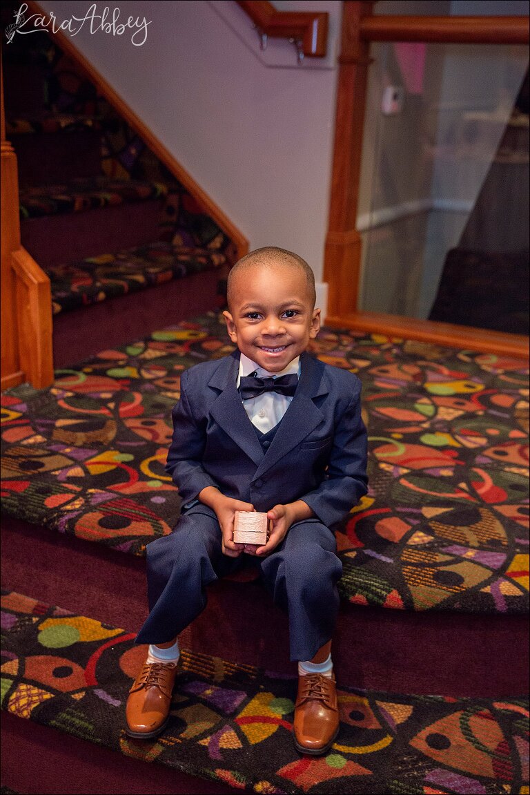 Handsome Ring Bearer at The Fez in Aliquippa, PA