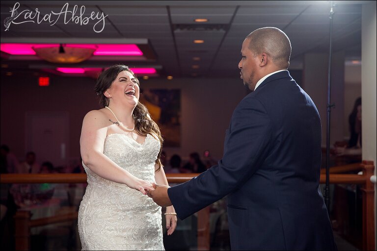 Intimate Pink Winter Wedding Reception at The Fez in Aliquippa, PA