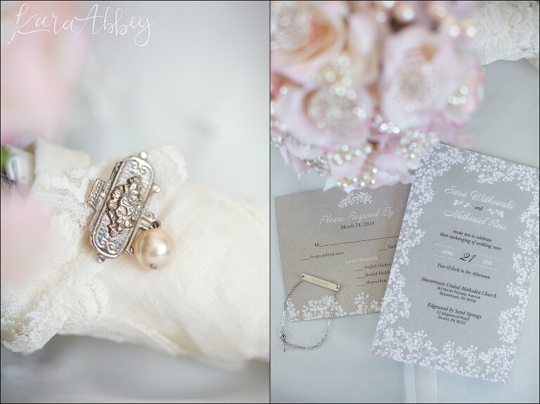Bridal Details: DIY invitations, blush details