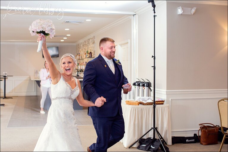 Wedding Reception Grand Introductions of Bride & Groom at Edgewood Country Club in Drums, PA