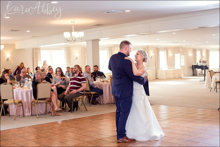 Wedding Reception & First Dance at Edgewood Country Club in Drums, PA