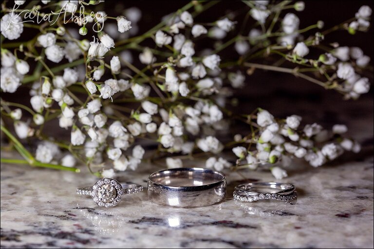Bride & Groom's Wedding Rings Designed by Kinley Jewelers in Williamsport, PA