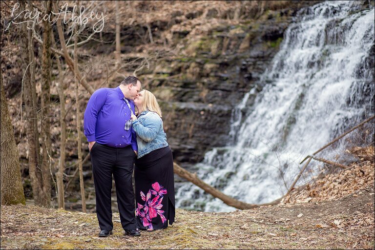 Spring Waterfall Engagement Photography