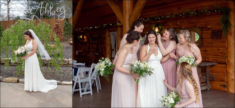 Bride & her Bridesmaids at The Gathering Place
