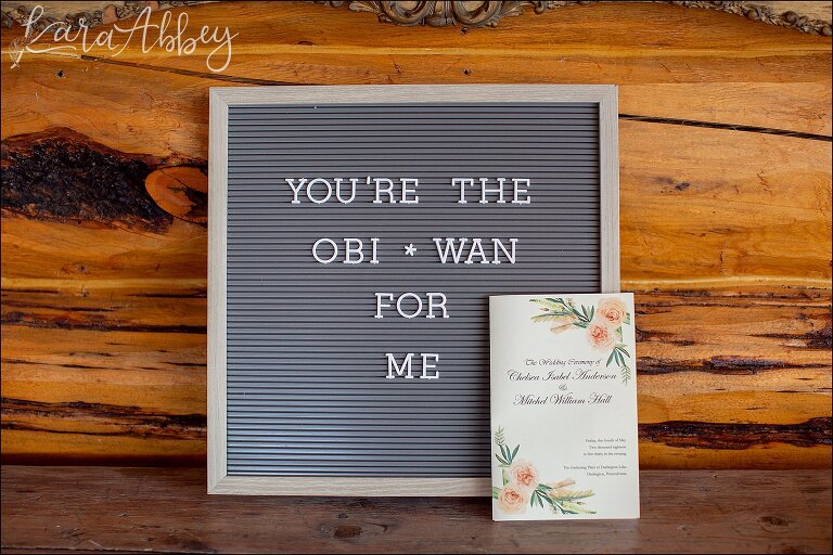 Star Wars Sign for Wedding on Star Wars Day at The Gathering Place