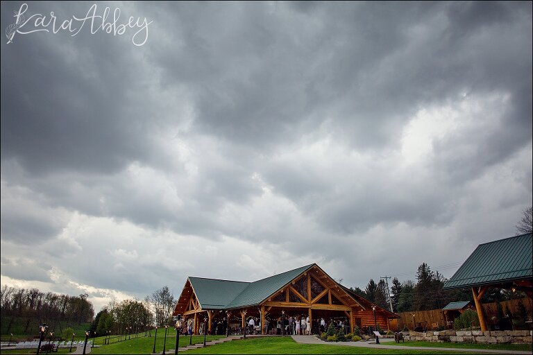Storm Clouds rolling in for Wedding at The Gathering Place