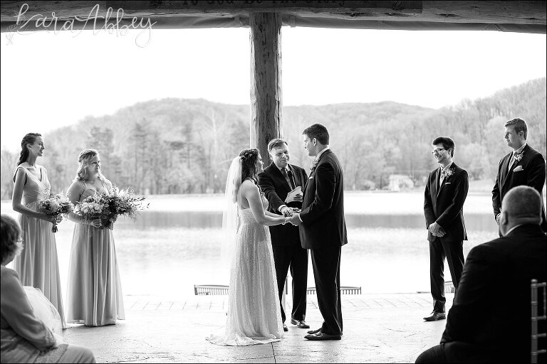 Rainy Day Wedding Ceremony at The Gathering Place at Darlington Lake