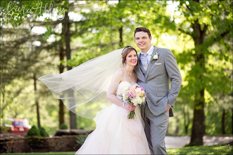 Pink Spring Wedding Formal Portraits at White Oak Park in Irwin, PA