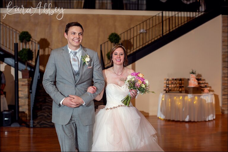 Pink Spring Wedding Reception at Antonelli Event Center in Irwin, PA