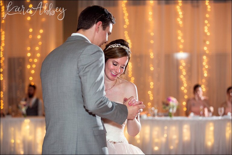 Pink Spring Wedding Reception at Antonelli Event Center in Irwin, PA - First Dance