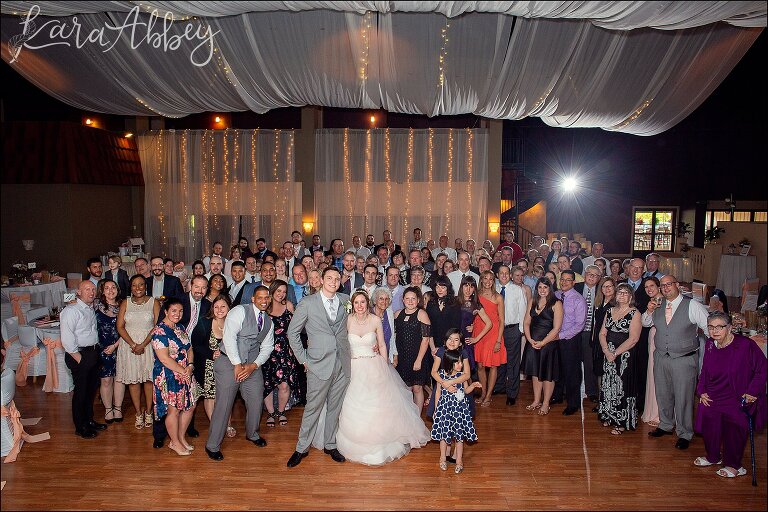 Pink Spring Wedding Reception at Antonelli Event Center in Irwin, PA - Group Photo