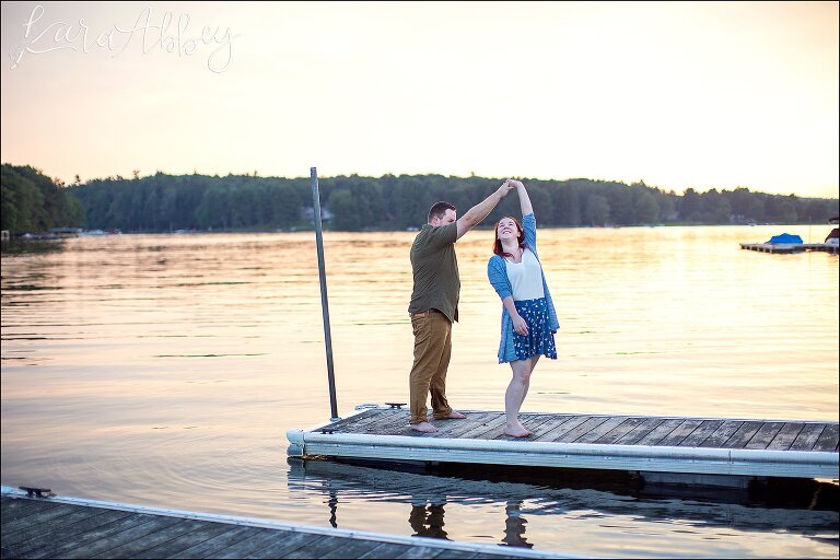 Deep Creek Lake Summer Engagement Session at Castle at the Lake in Swanson, MD