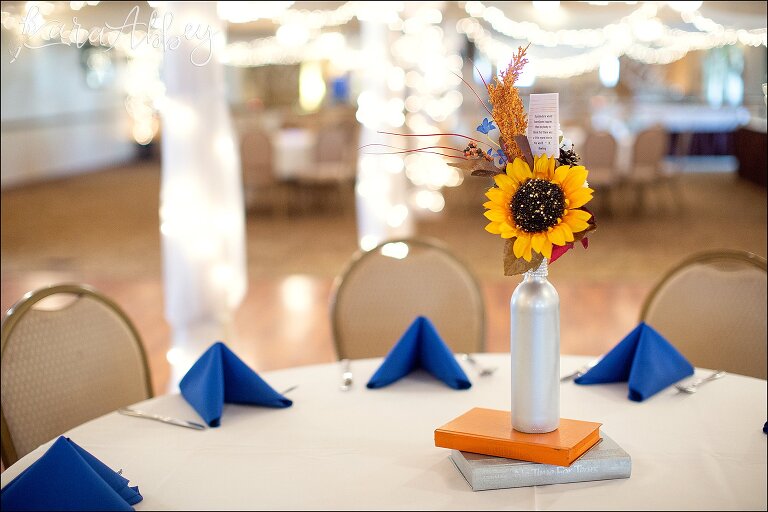 Fall Library Themed Wedding at Banquets Unlimited in Irwin, PA