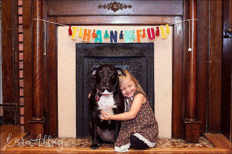 Happy Thanksgiving from Black Lab & Toddler in Irwin, PA