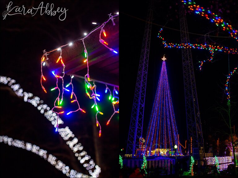 Kennywood Park Holiday Lights 2018 in West Mifflin, PA