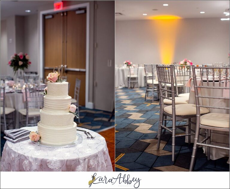 Downtown Pittsburgh Pastel Spring Wedding Day Highlights - Reception at DoubleTree by Hilton Hotel