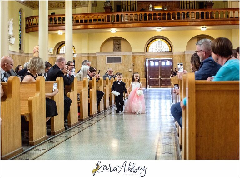 Downtown Pittsburgh Pastel Spring Wedding Day Highlights - Ceremony at Church of the Epiphany