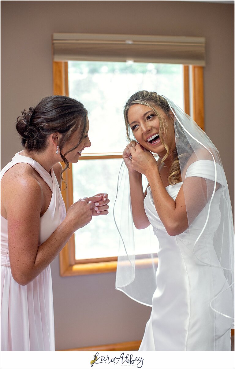 Blush & Grey Summer Wedding Bridal Details Getting Ready at Home in Pittsburgh, PA