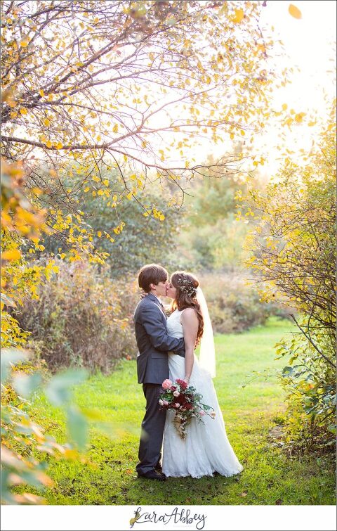 Fall Wedding at Succop Nature Park Wedding in Butler PA