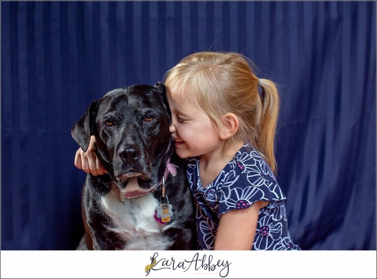 Abby's Saturday Black Lab with Little Girl in Irwin, PA