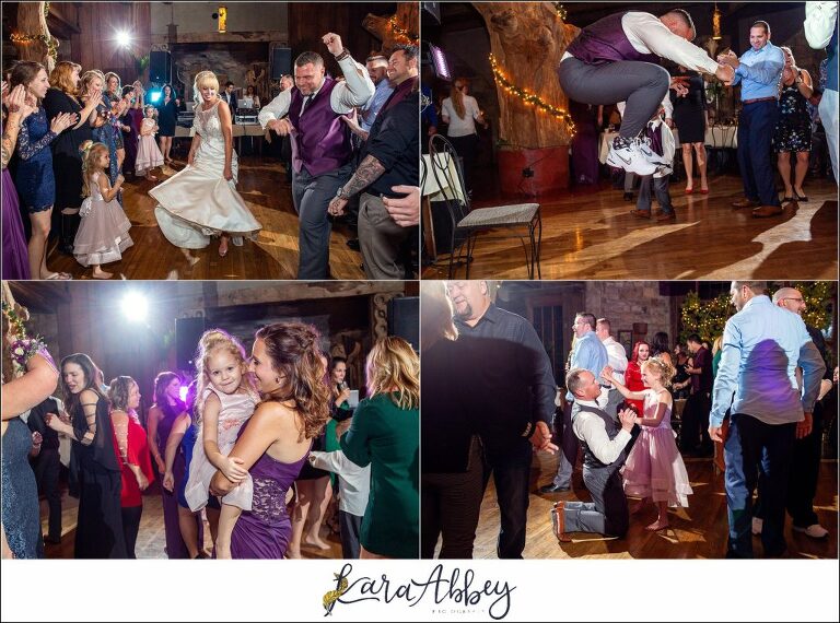 Purple & Grey Fall Wedding Pictures at Green Gables Jennerstown PA - Reception Entertainment & Dancing Provided by SecondIINone