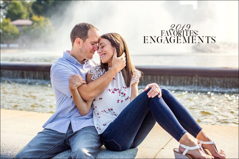 Best Pittsburgh PA Engagement Photographer Highlights of 2019 - Point State Park Fountain