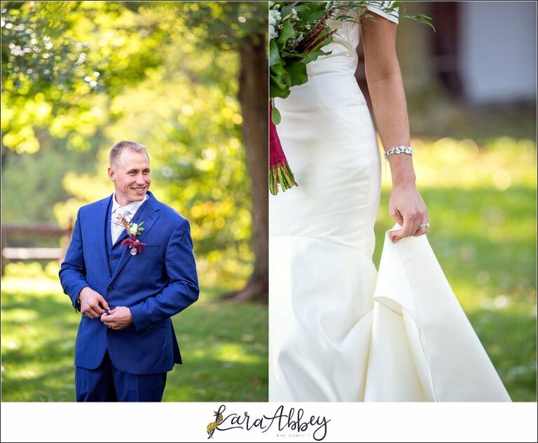 Rustic Car Themed Fall Wedding as a Second Shooter at Liberty Fire Hall in South Park Township