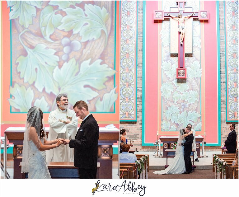 Intimate Summer Wedding Ceremony at St. Agnes Church in Irwin, PA