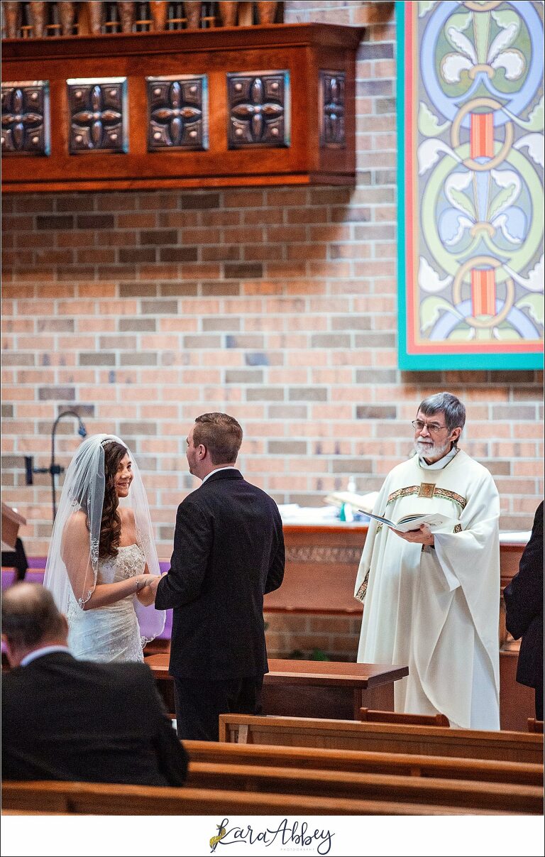 Intimate Summer Wedding Ceremony at St. Agnes Church in Irwin, PA
