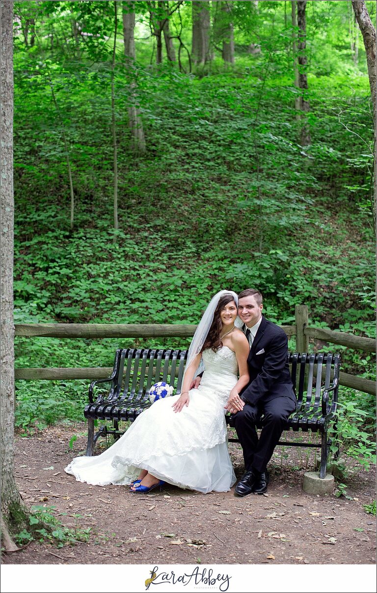 Intimate Summer Wedding Bride & Groom Portraits at Braddock's Trail Park in Irwin, PA