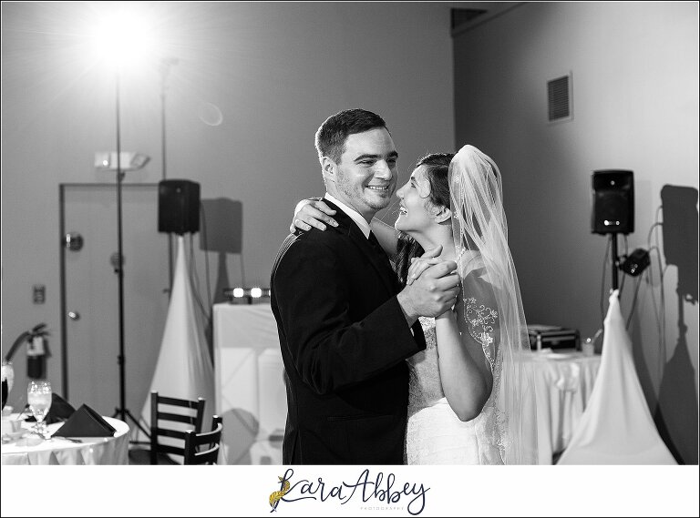 Intimate Summer Wedding Reception at Antonelli Event Center in Irwin, PA First Dance