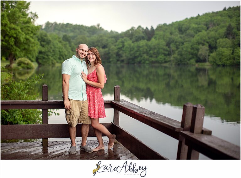 Summer Engagement Session at Twin Lakes Park in Greensburg PA