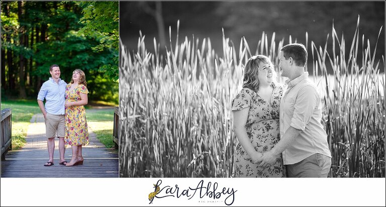 Summer Engagement Photos at Twin Lakes Park in Greensburg PA