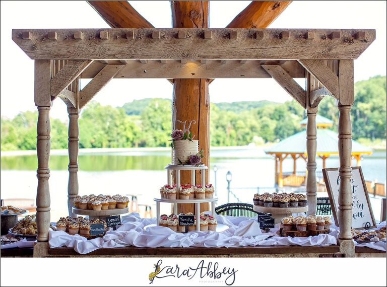 Summer Wedding Celebration at The Gathering Place at Darlington Lake - Reception Cake by N2 by Davill in Boardman, Ohio