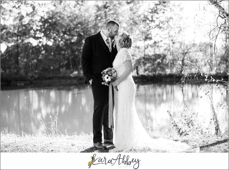 Fall Wedding at Succop Nature Park in Butler, PA Bride & Groom Portraits Post-Ceremony