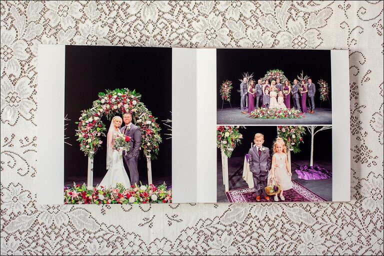 Leather Blush Album Wedding Heirloom by Irwin PA Photographer