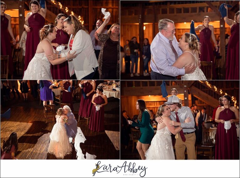 Cranberry Fall Wedding at Bell's Banquets in Mt. Pleasant - Reception Dollar Dance