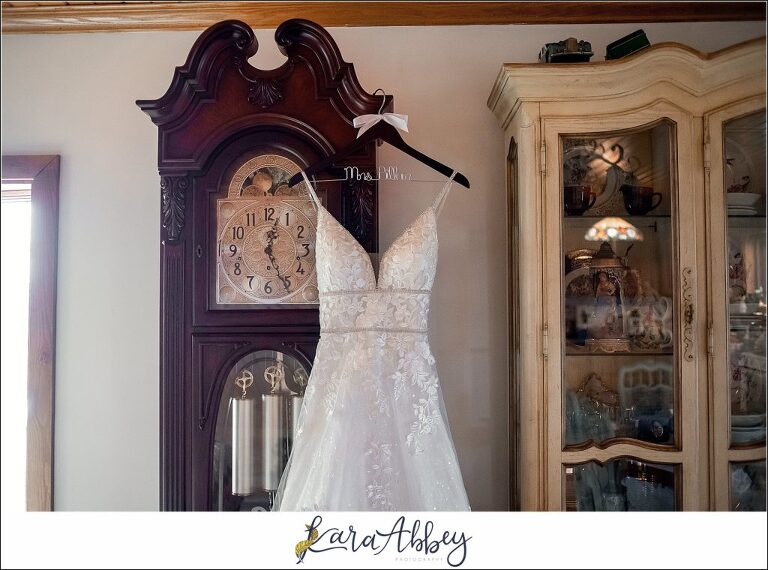 Cranberry Fall Wedding - Bridal Details in Bride's Grandma's House in Brownsville, PA