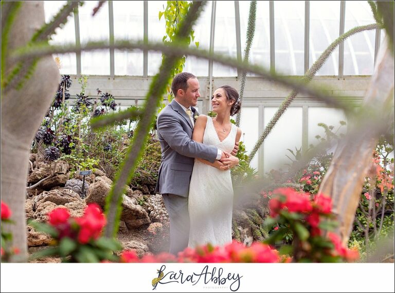 Spring Wedding at Phipps Conservatory in Pittsburgh, PA - Portraits in the Desert Room