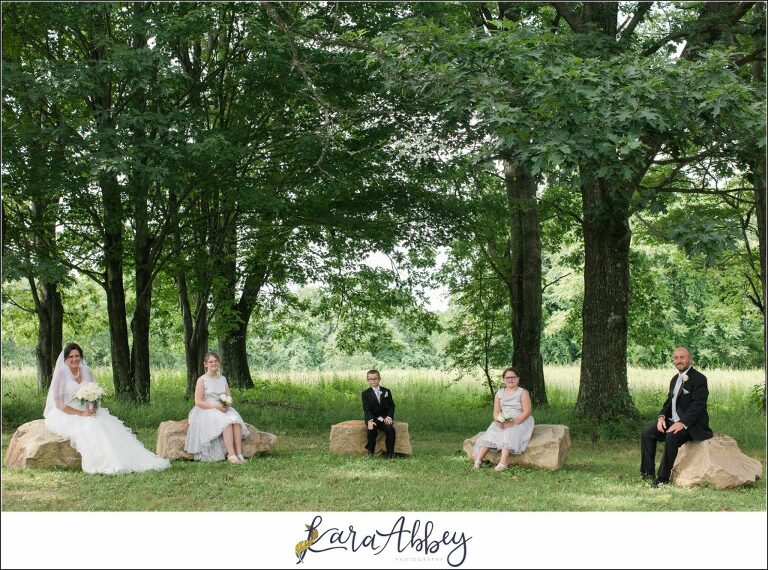 Summer Wedding Bride & Groom Portraits at White Oak Park in North Huntingdon PA