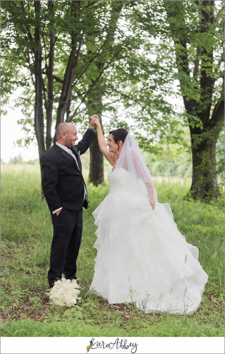 Summer Wedding Bride & Groom Portraits at White Oak Park in North Huntingdon PA
