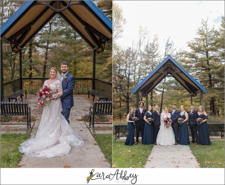 Fall Wedding Portraits at White Oak Park in White Oak, PA