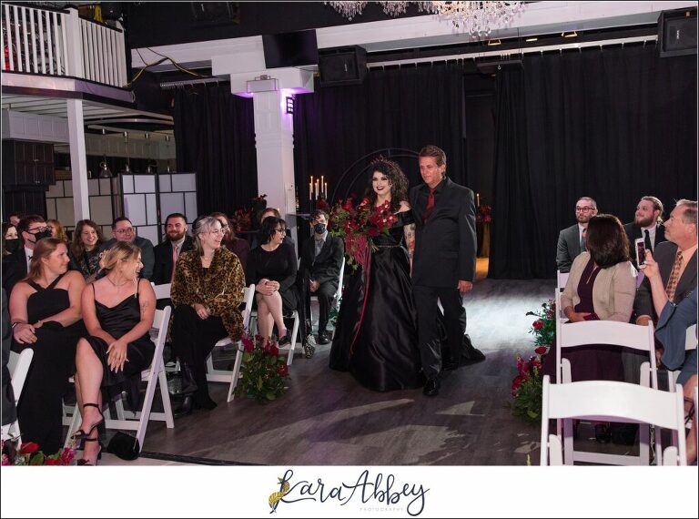 Goth Glam Halloween Wedding at J Verno Studios Pittsburgh PA