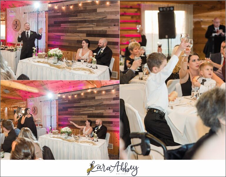 Classic Fall Wedding Reception at Moments Rental Hall in Irwin, PA