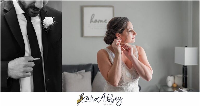 Classic Fall Wedding in Irwin, PA Details & Getting Ready